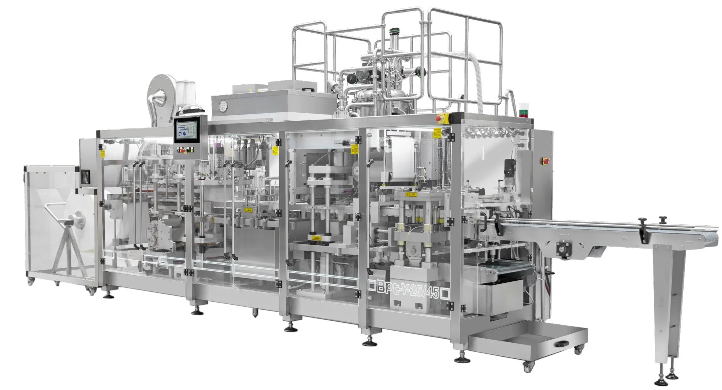 Thermoform Cup Filler with In-Mold Labeling (IML) — general machine view
